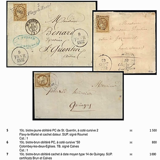 Timbre rare 1850/37